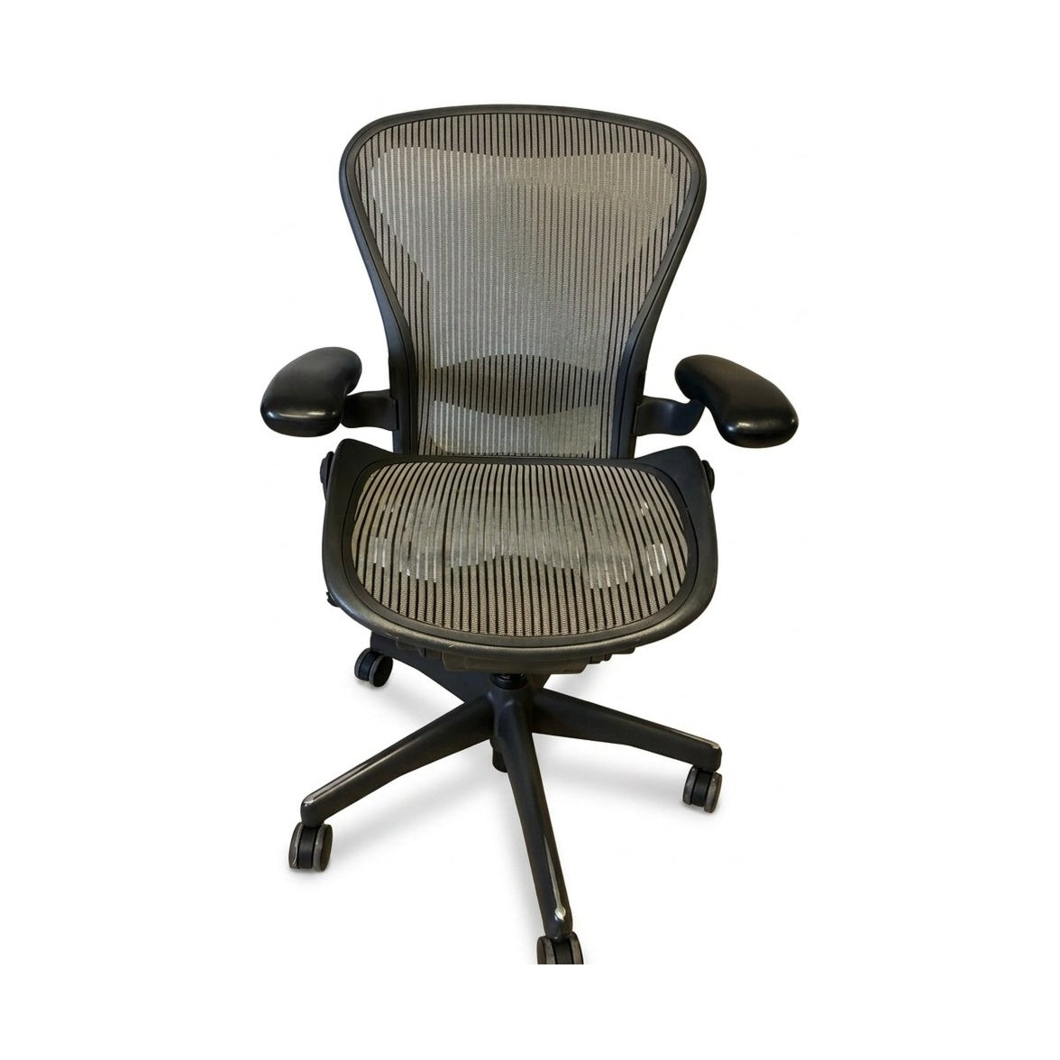 Silla Herman Miller Aeron Classic Talla B Grafito/Gris - Ergonomik Silla de Oficina Herman Miller