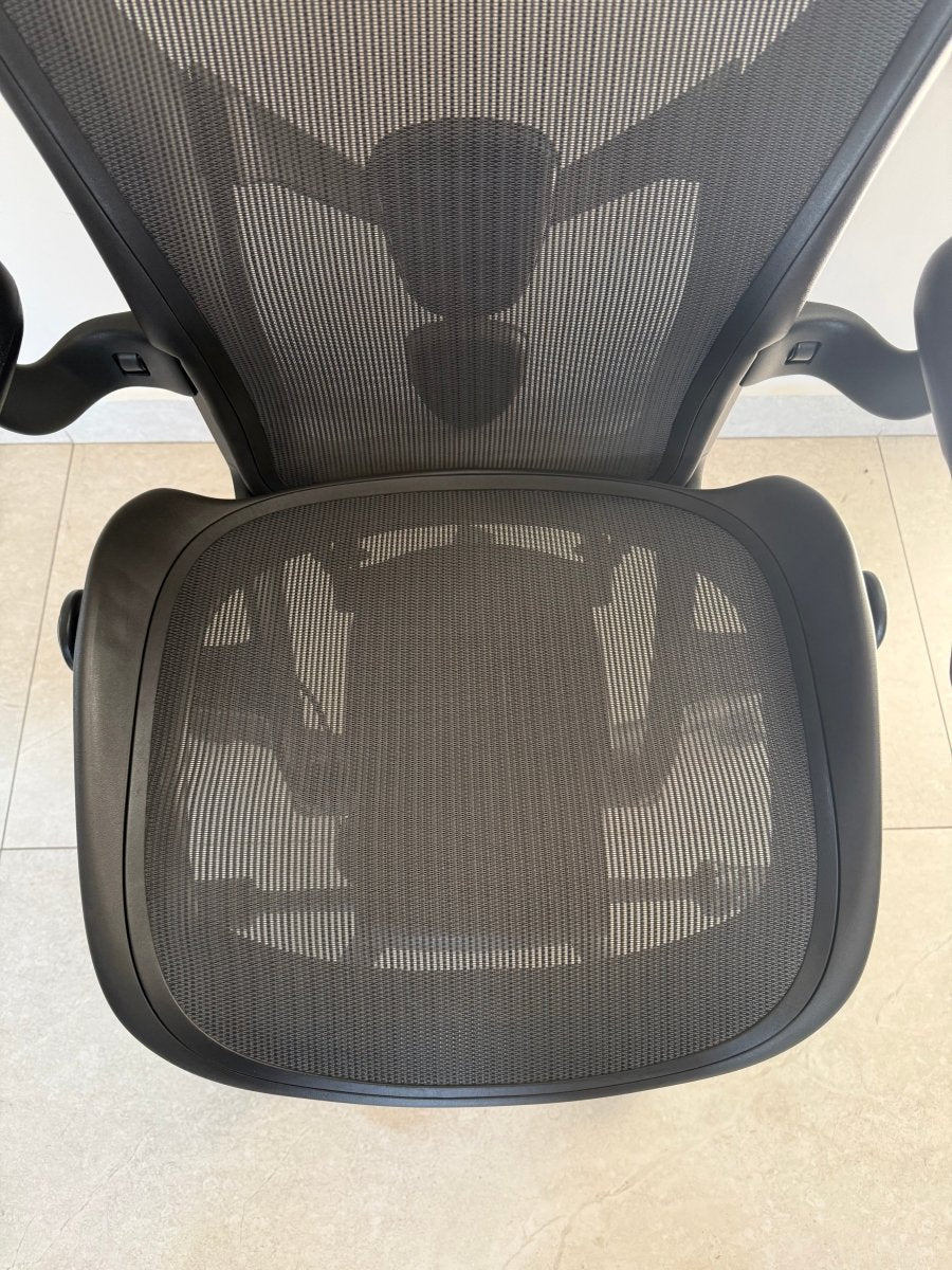Aeron Herman Miller B Grafito Equipada - Preowned - Ergonomik silla ergonomica Herman Miller