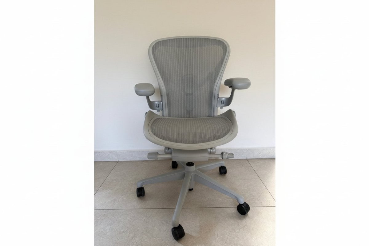 Aeron Herman Miller B Mineral Equipada - Preowned - Ergonomik silla ergonomica Herman Miller