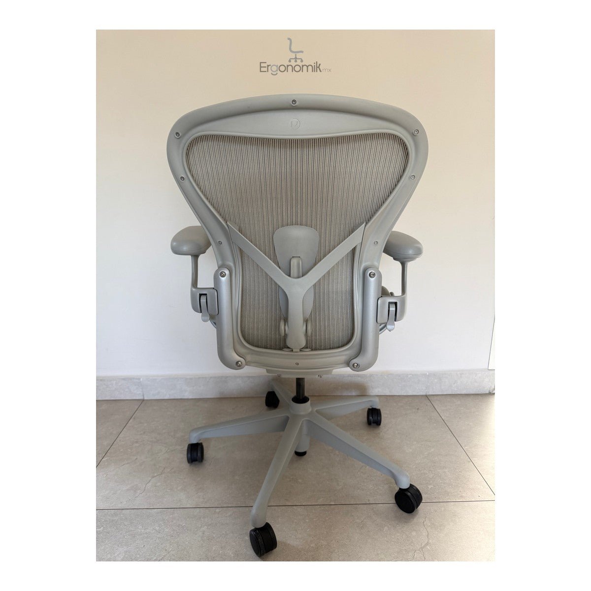 Aeron Herman Miller B Mineral Equipada - Preowned - Ergonomik silla ergonomica Herman Miller