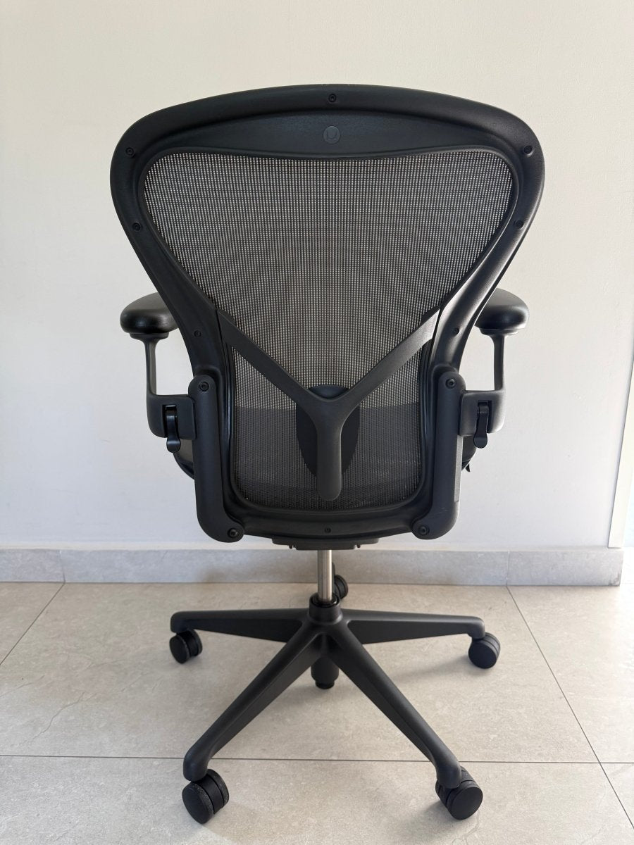 Aeron Herman Miller Grafito Soporte Y Talla B - Preowned - Ergonomik silla ergonomica Herman Miller