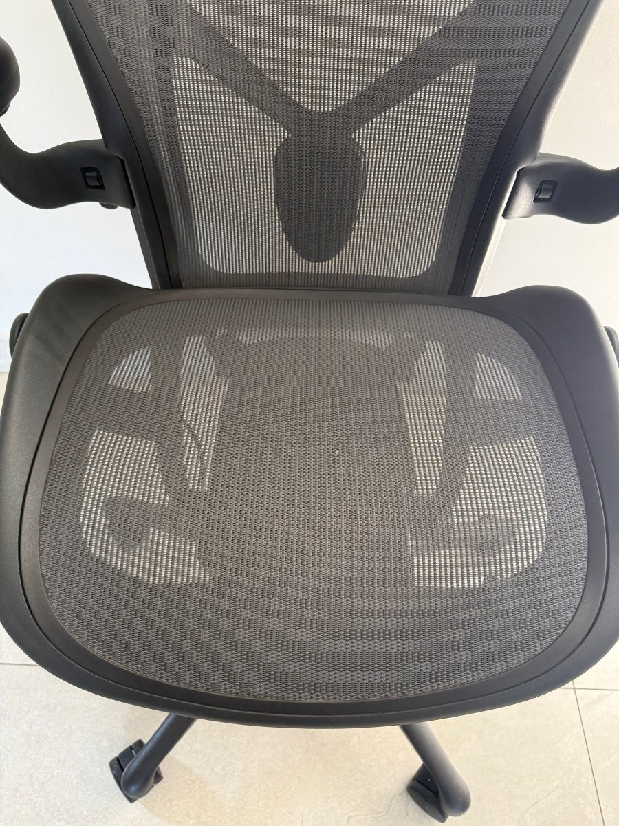 Aeron Herman Miller Grafito Soporte Y Talla B - Preowned - Ergonomik silla ergonomica Herman Miller