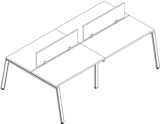 Vista frontal estación Alpha 1.2M 4 usuarios acústica