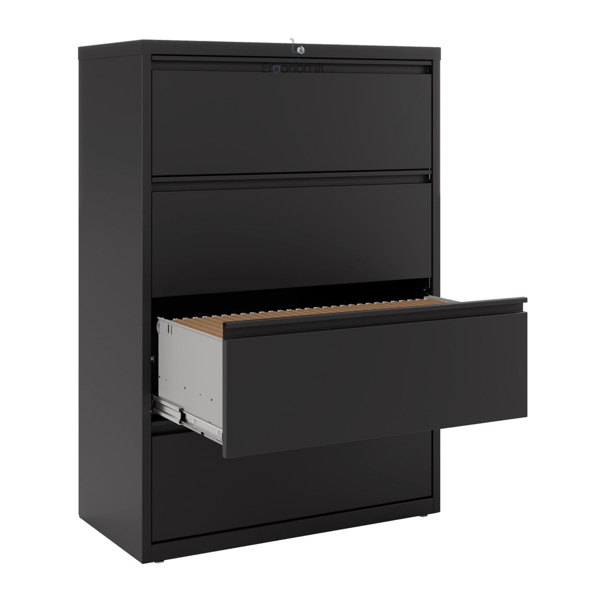 Archivero 4 Gavetas Horizontal 91 cm - Ergonomik Archiveros Ofik