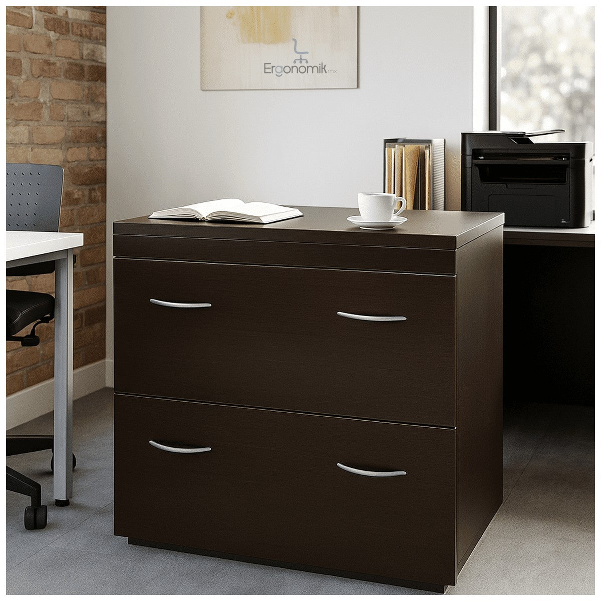 Archivero Horizontal Elite 2 Gavetas - Ergonomik archivero OFIK