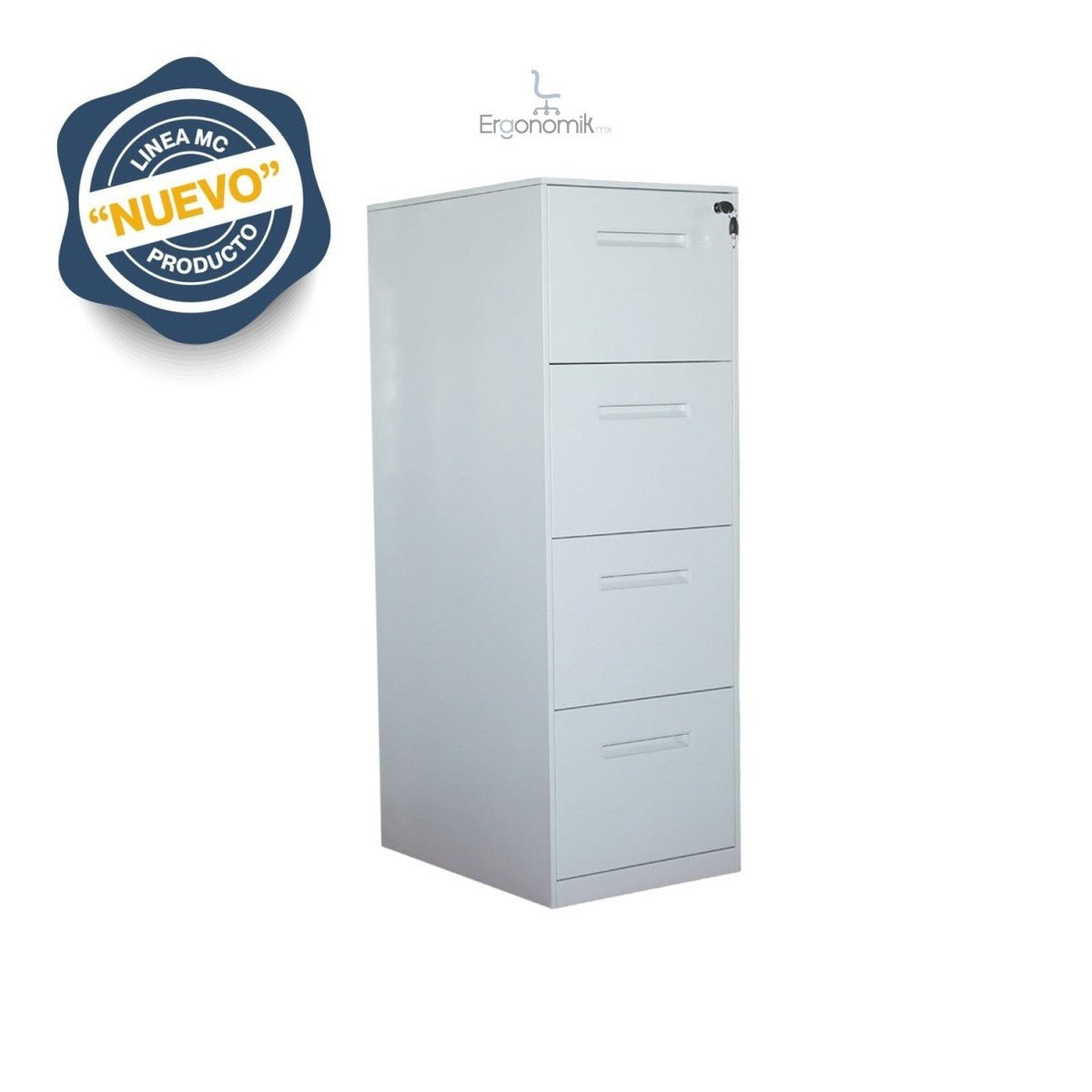 Archivero Vertical 4 Gavetas MC (Armado) - Ergonomik archivero OFIK