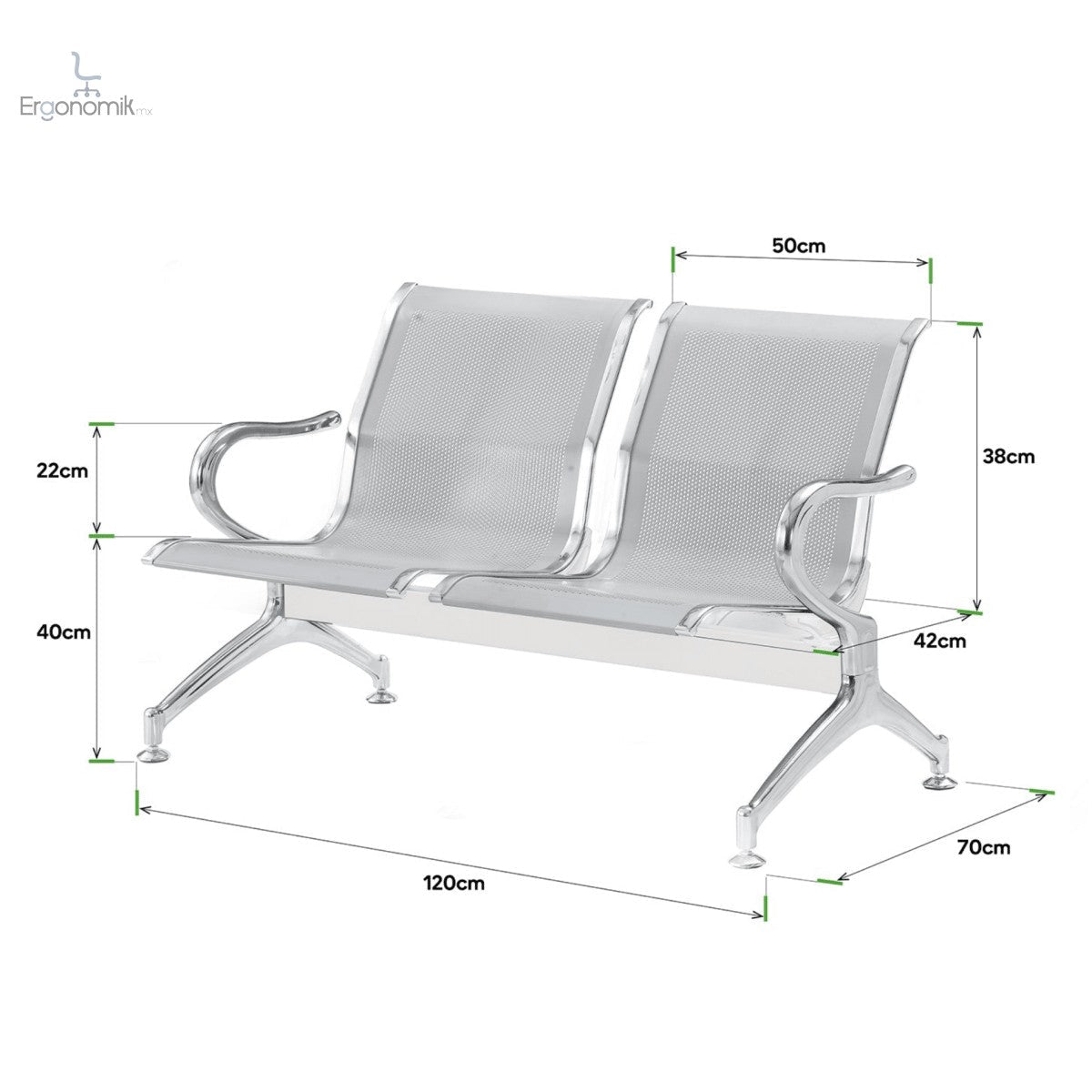 Banca Nápoles - 2p - Ergonomik banca MEM