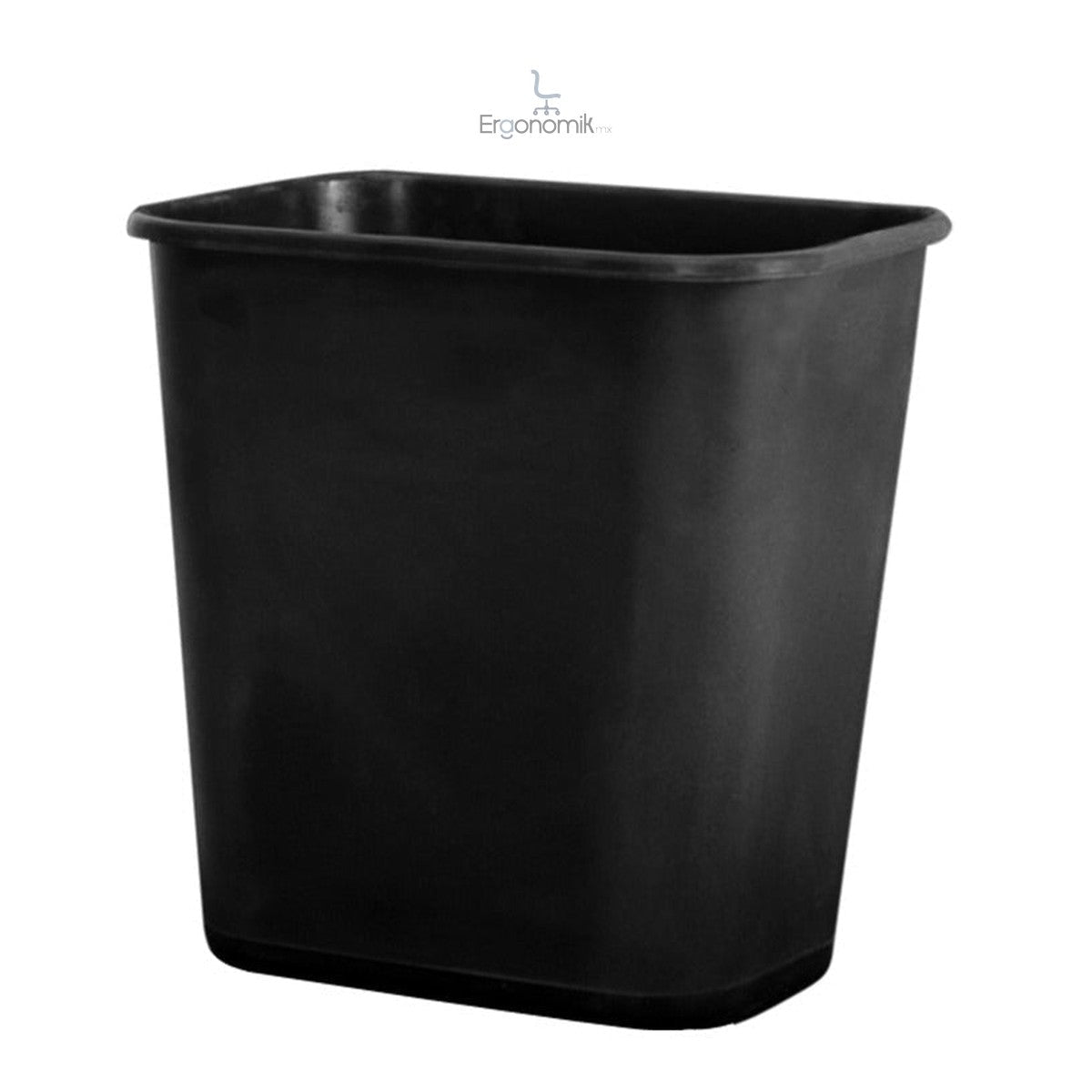 Bote de Basura Plastico Negro 14 lts - Ergonomik equipamiento OFIK