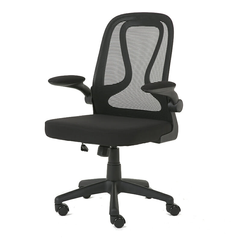 Silla Operativa E107 Mesh y Tela Negra Ergonomik