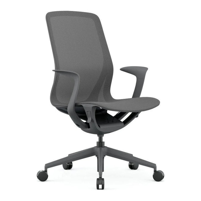 Silla ejecutiva NET de malla gris