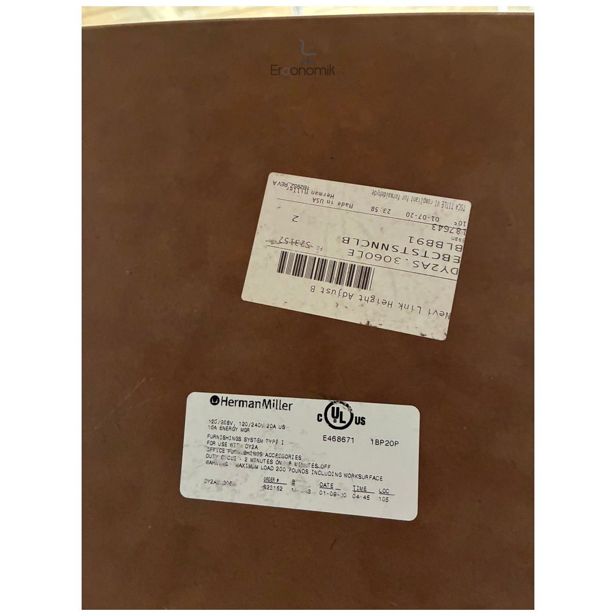 Escritorio Altura Ajustable Beige Herman Miller - Ergonomik escritorio Herman Miller