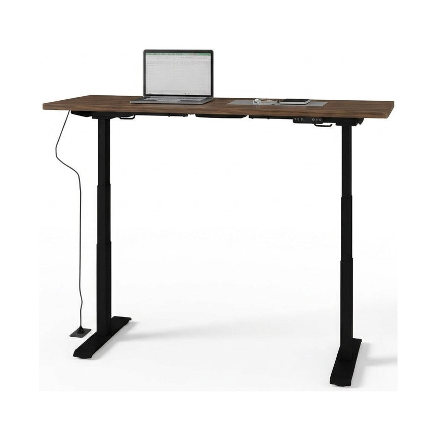 Escritorio Ascend Operativa 1.60x.60 altura ajustable - Negro / Cambridge walnut