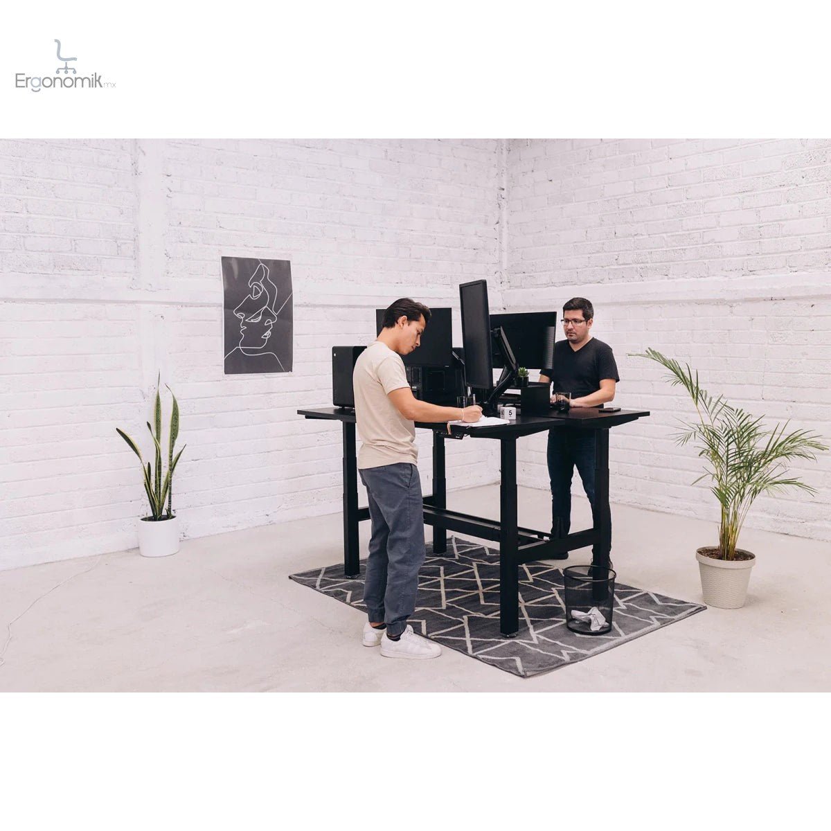 Escritorio de Altura Ajustable Eléctrico Doble - Ergonomik Ergonomik