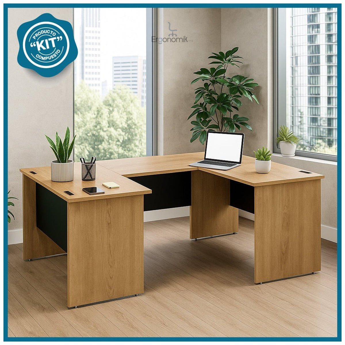 Escritorio Ejecutivo 120x210cm - Ergonomik escritorio OFIK