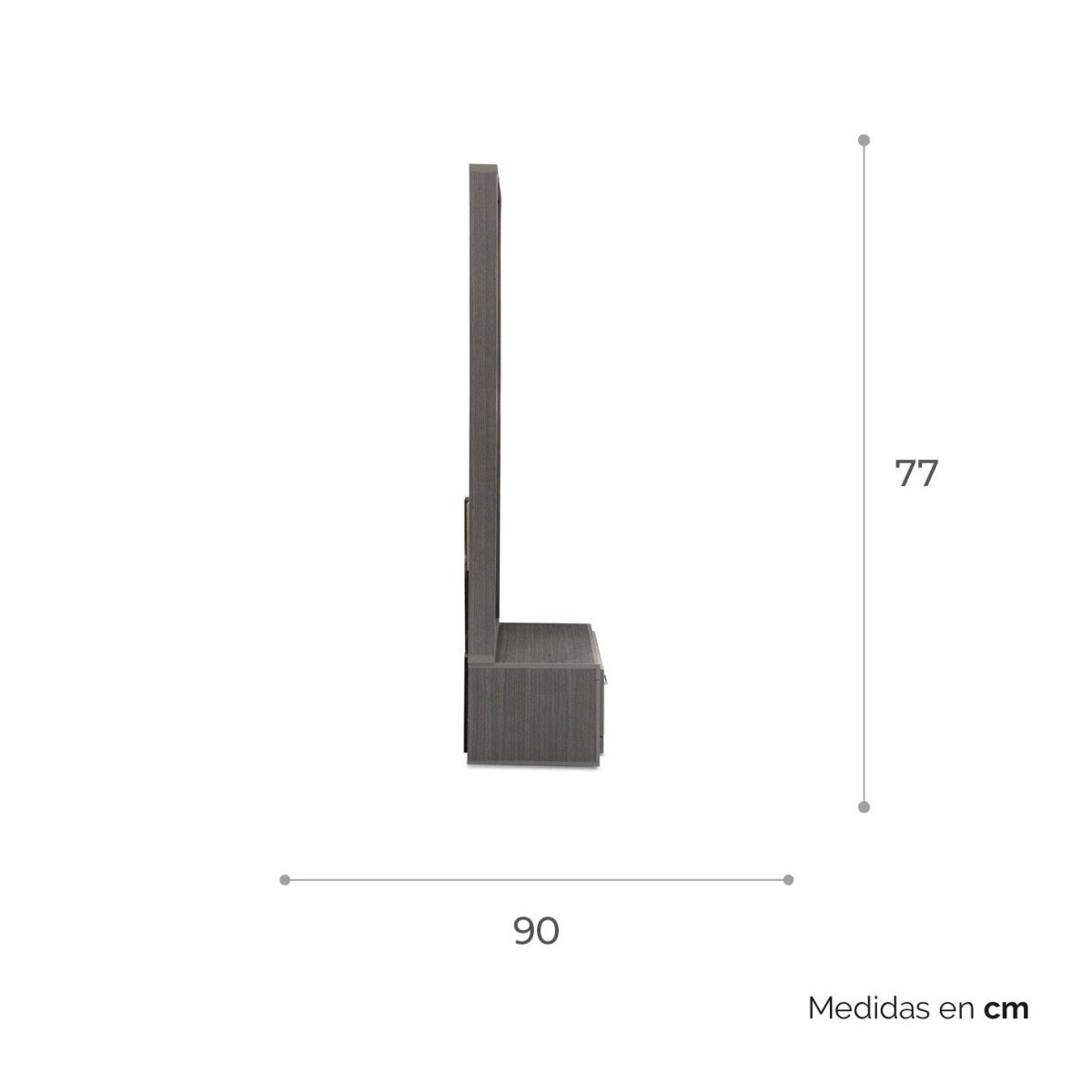 Espejo de Piso con Cajón Yal - Ergonomik Espejo Tamarindo