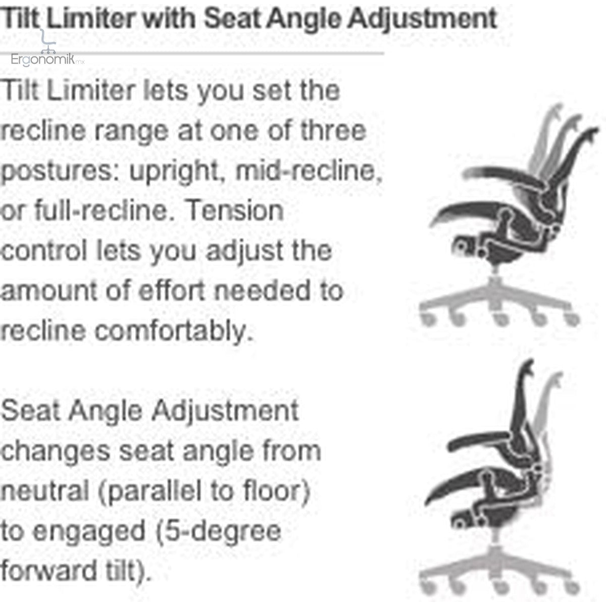 Herman Miller Aeron Chair Talla B, Graphite - Ergonomik Ergonomik