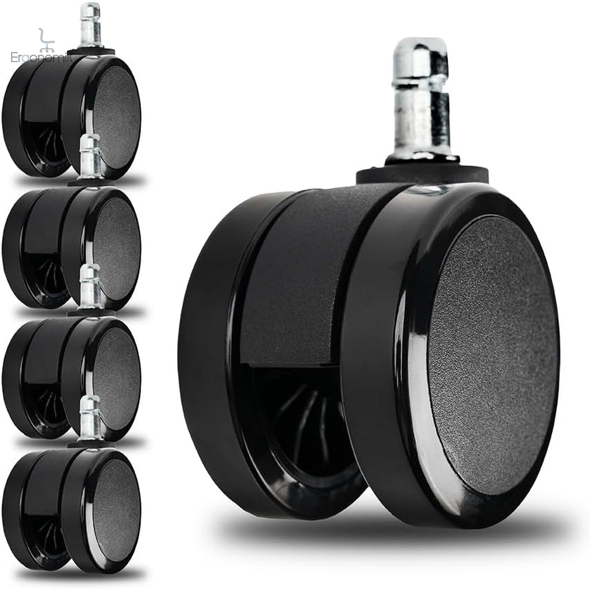Juego de 5 llantas para Silla Herman Miller - Ergonomik ruedas de silla Ergonomik