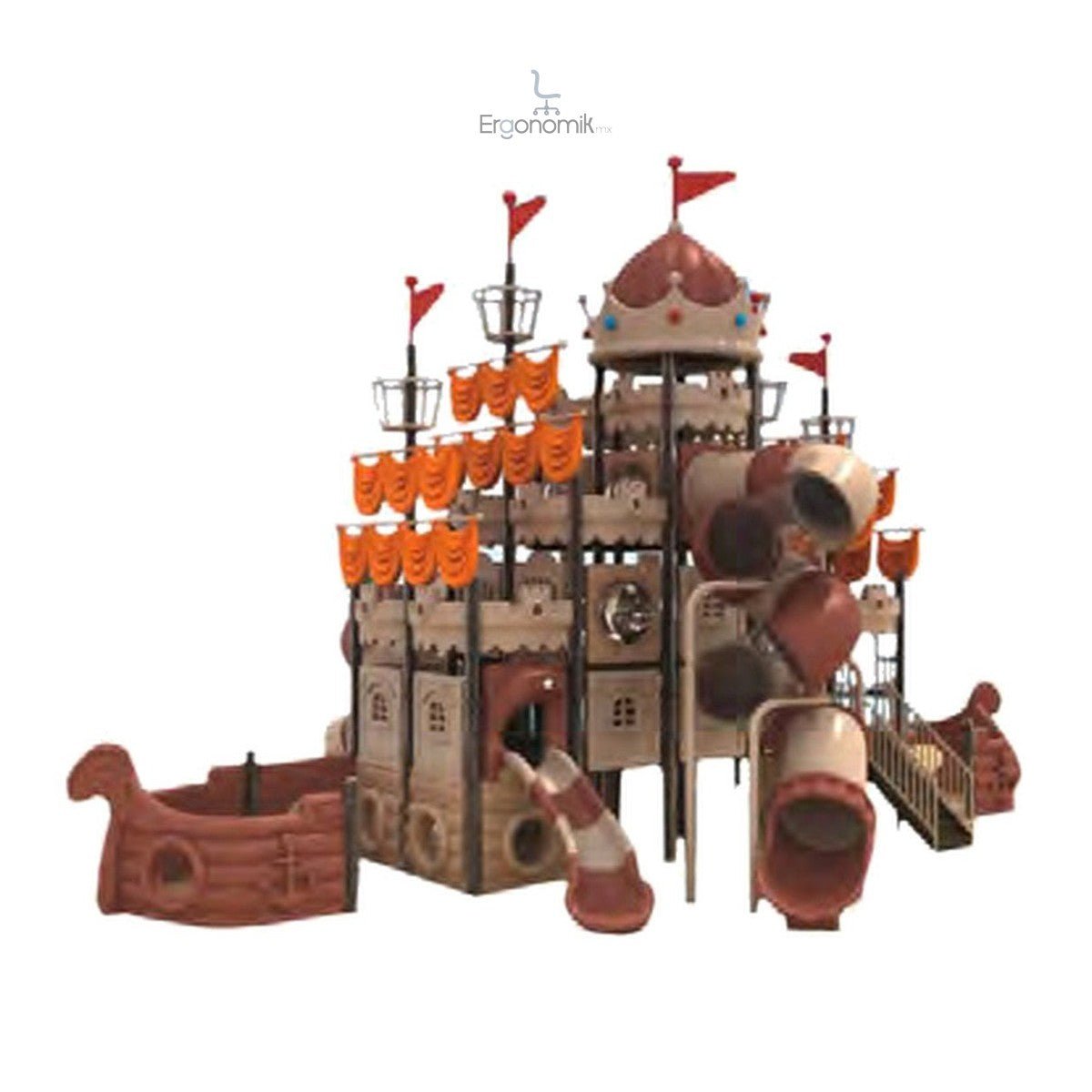 Juego Infantil Modular Modelo 134 - Ergonomik Juegos Infantiles - Modulares Línea Juego Infantil