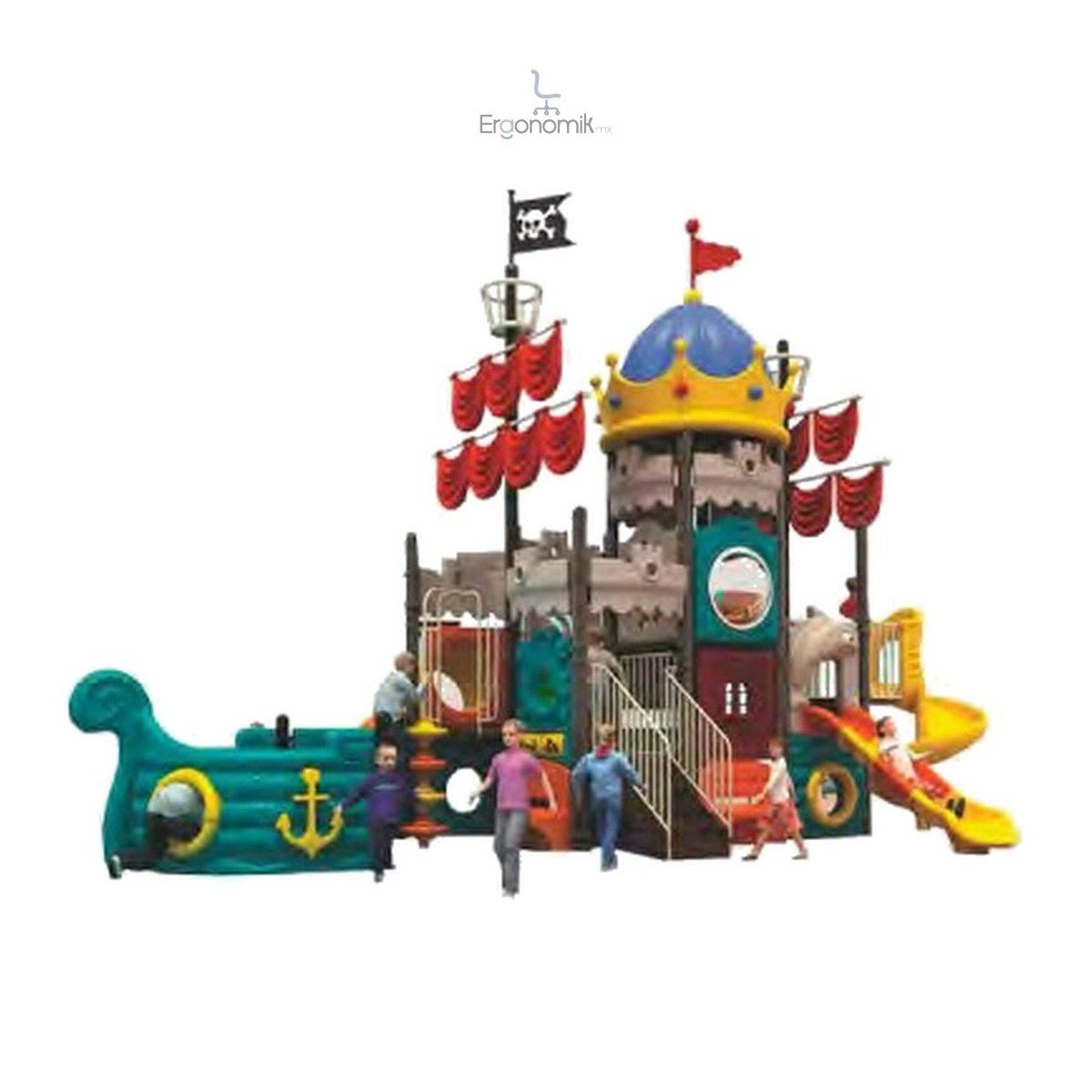 Juego Infantil Modular Modelo 175 - Ergonomik Juegos Infantiles - Modulares Línea Juego Infantil