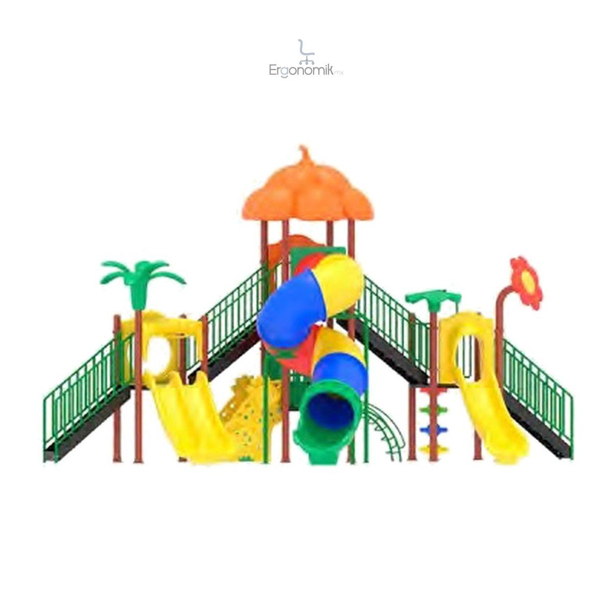 Juego Infantil Modular Modelo 294 (140 x 370 x 520 cm) - Ergonomik Juegos Infantiles - Modulares Línea Juego Infantil