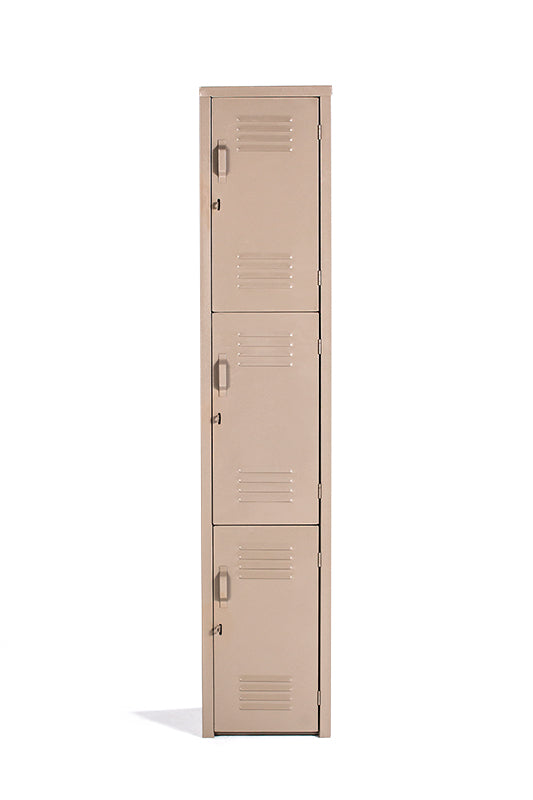 Locker metálico 3 puertas 1.80x38x37 vista frontal