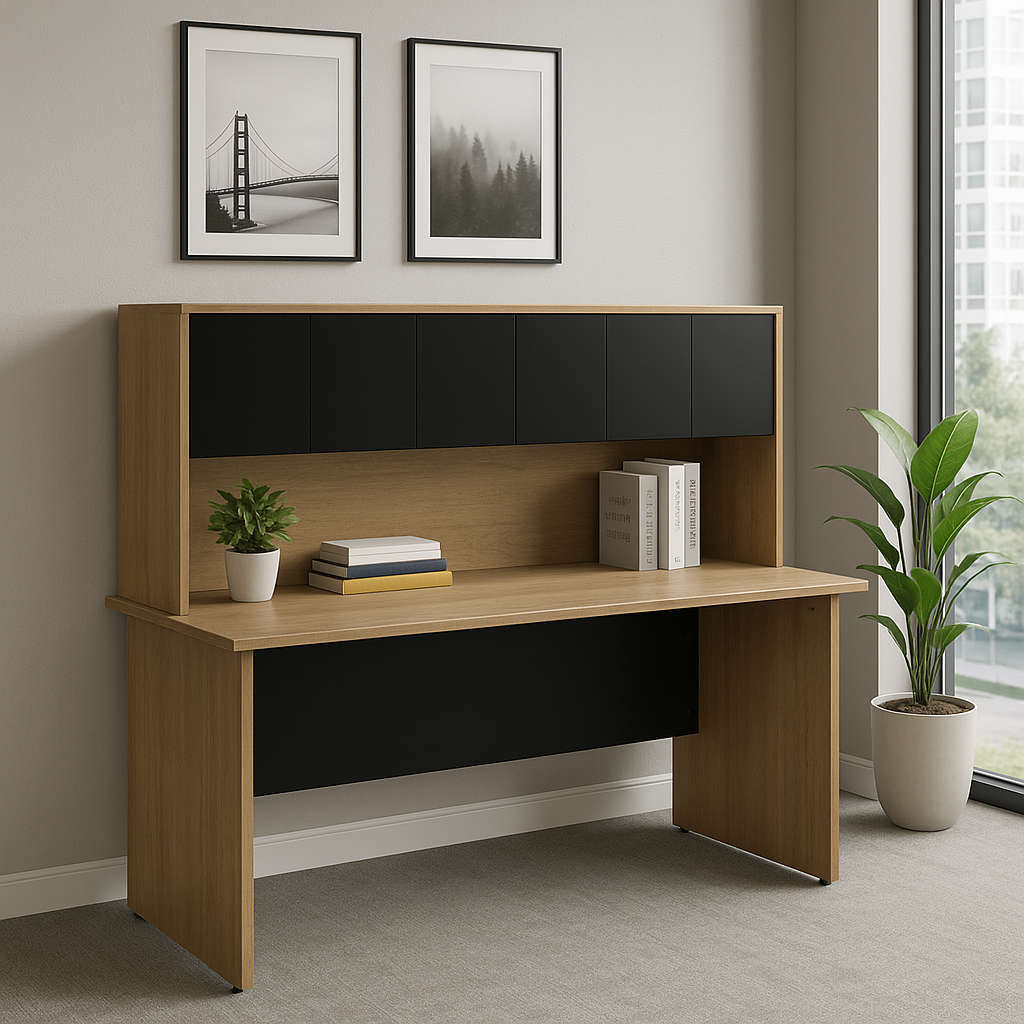 Librero sobre Credenza con Puerta 172 x 85 cm - Ergonomik credenza OFIK