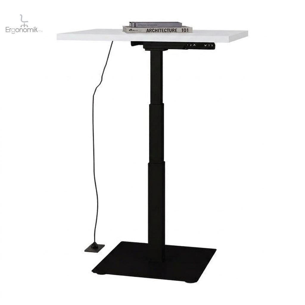 Mesa Ascend Individual altura ajustable - Negro / Blanco frosty