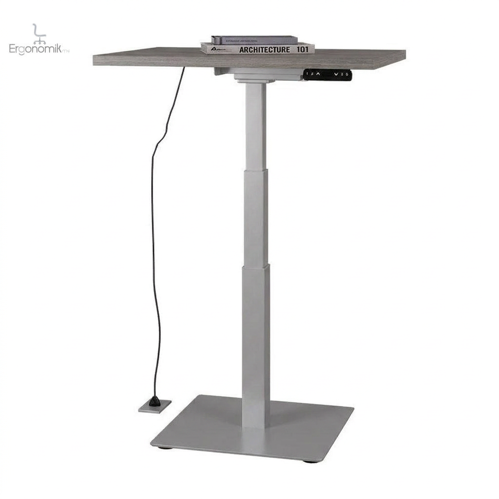 Mesa Ascend Individual altura ajustable - Silver / Precompuesto cenizo