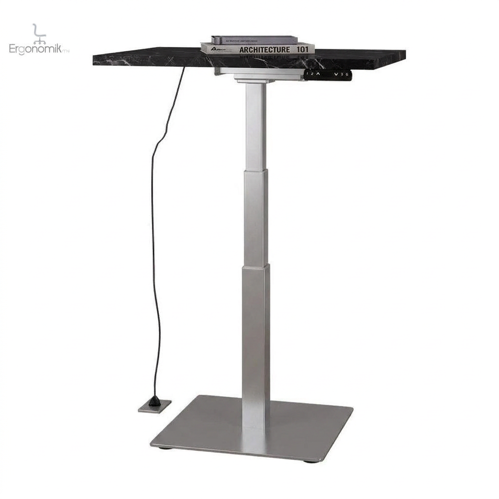 Mesa Ascend Individual altura ajustable - Silver / Carrara negro