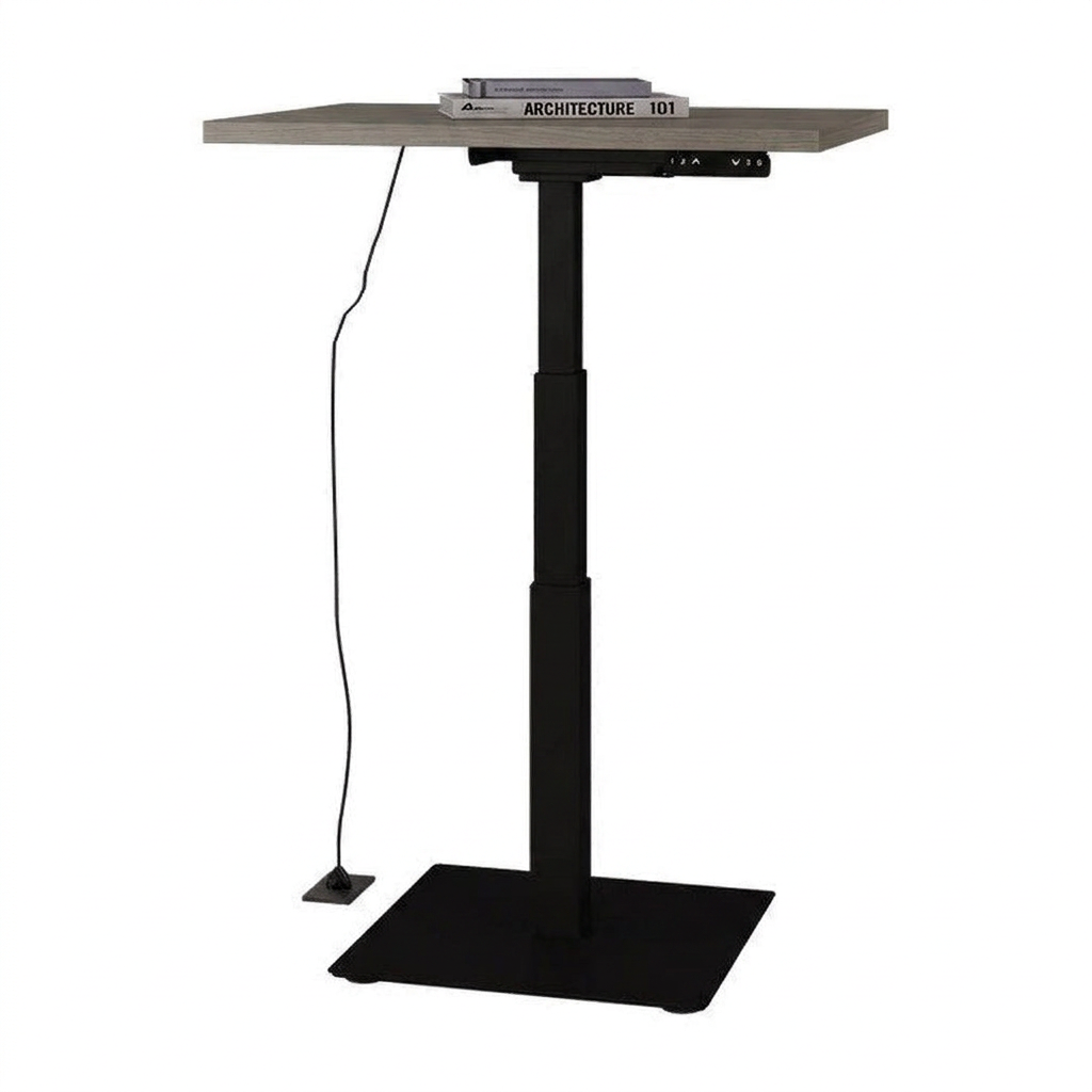 Mesa Ascend Individual altura ajustable - Negro / Roble eternity