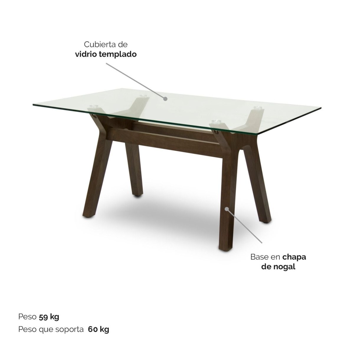 Mesa de Comedor Ibe - Ergonomik Mesa de Comedor Tamarindo