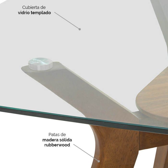 Mesa de Comedor Juko para 6 - Ergonomik Mesa de Comedor Tamarindo