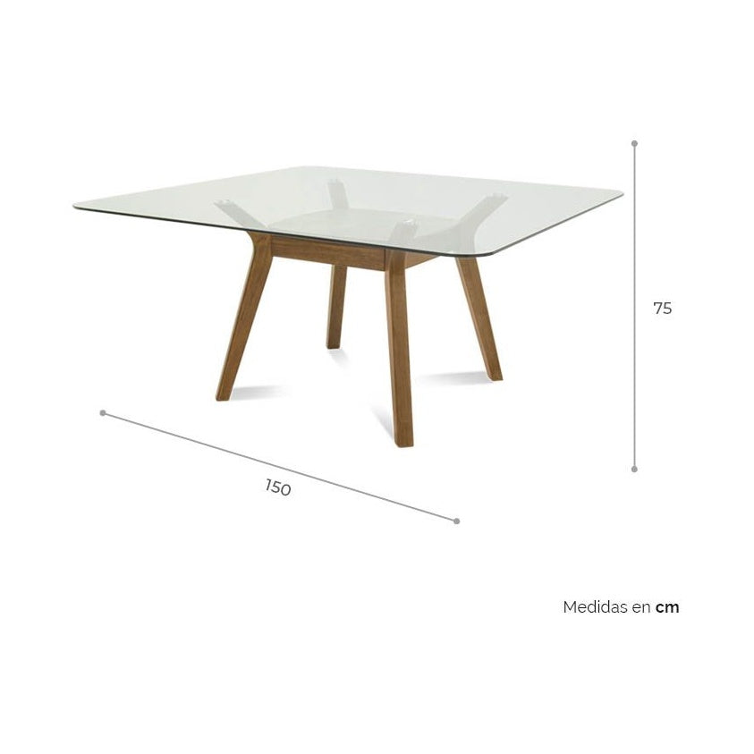 Mesa de Comedor Juko para 8 - Ergonomik Mesa de Comedor Tamarindo