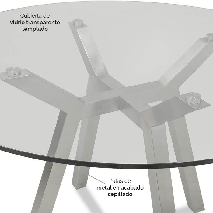 Mesa de Comedor Redonda Amia - Ergonomik Mesa de Comedor Tamarindo