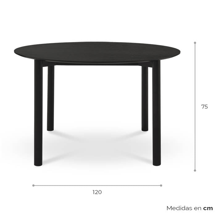 Mesa de Comedor Redonda Pad - Ergonomik Mesa de Comedor Tamarindo