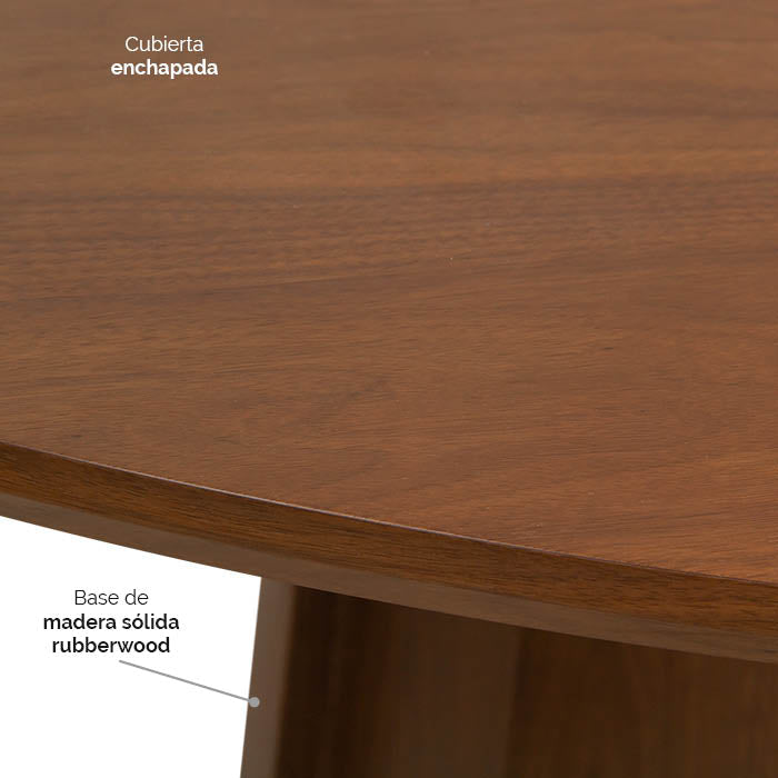 Mesa de Comedor Redonda Yuk - Ergonomik Mesa de Comedor Tamarindo