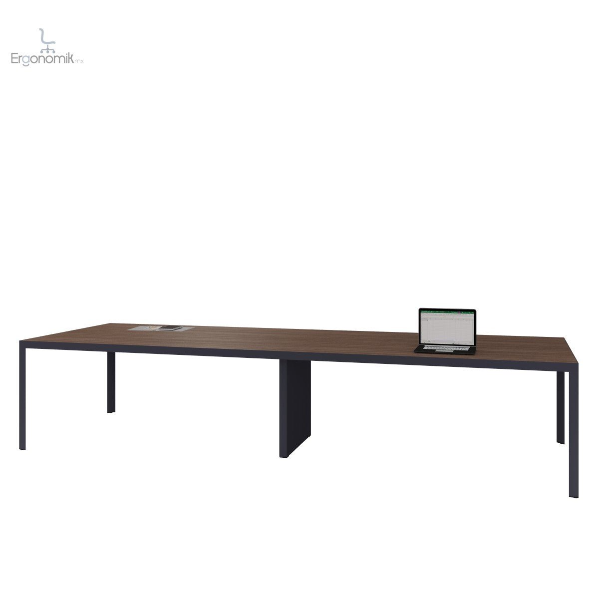 Mesa de Consejo Studio Electrificable Melamina - Ergonomik mesa de juntas Office Class