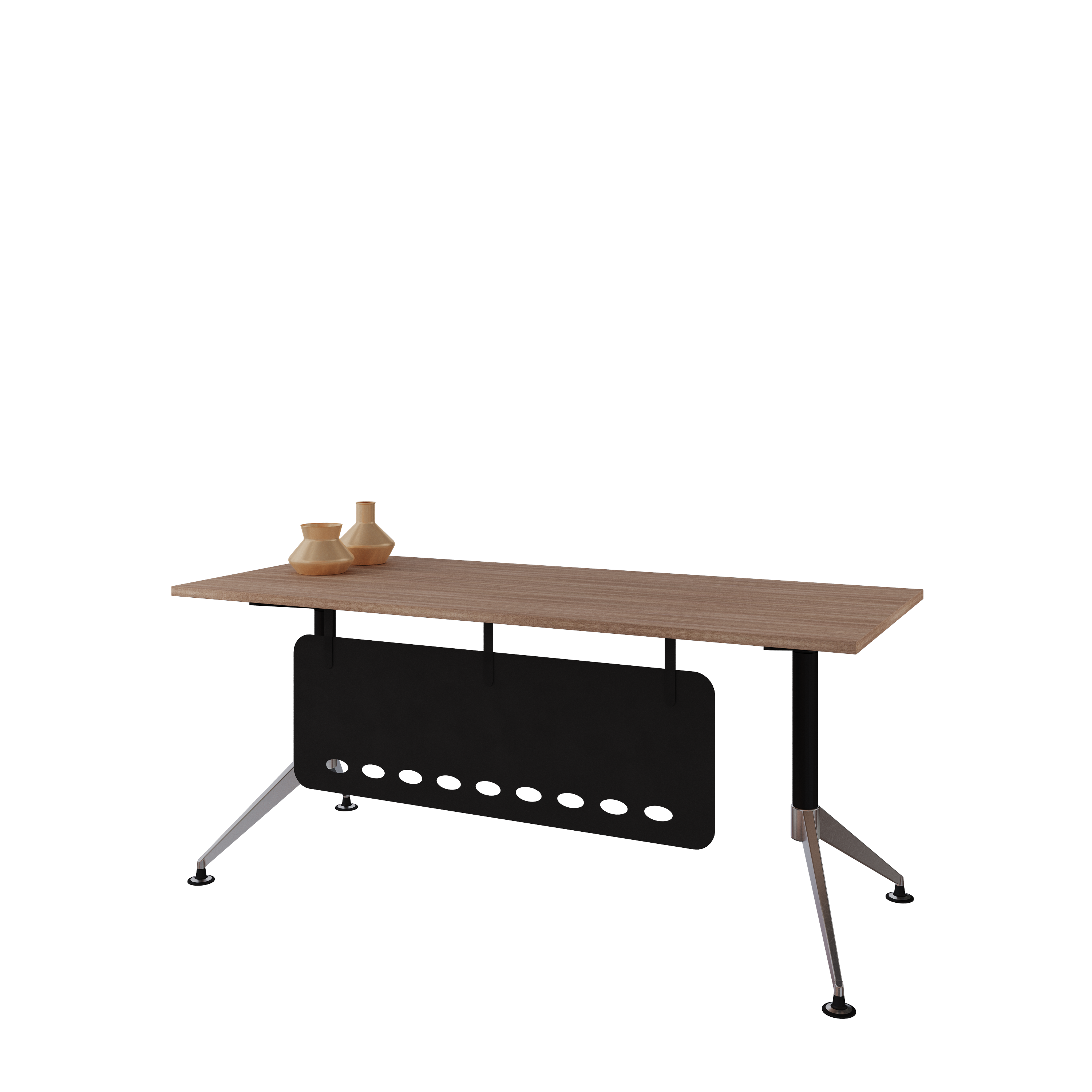 Mesa Ejecutiva Tech B Chrome vista frontal