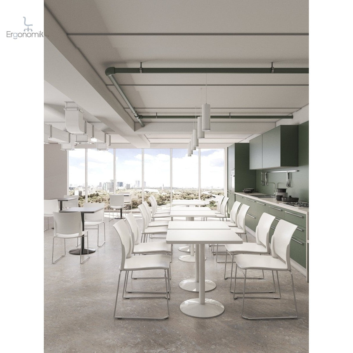 Mesa Oulu - 5 piezas - Ergonomik mesa multiusos OFFIHO