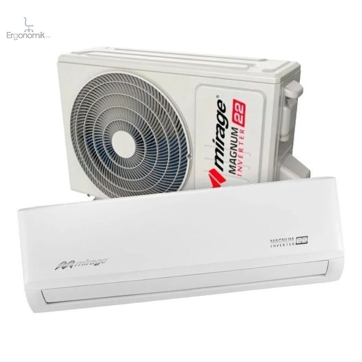 Minisplit Inverter Magnum 22 1 Ton 110V Frío/Calor - Ergonomik Minisplit Mirage