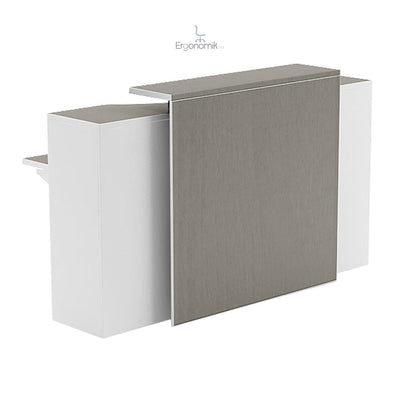Modulo Recepcion Recta 180x71x108 Kenza - Ergonomik recepcion OFIK