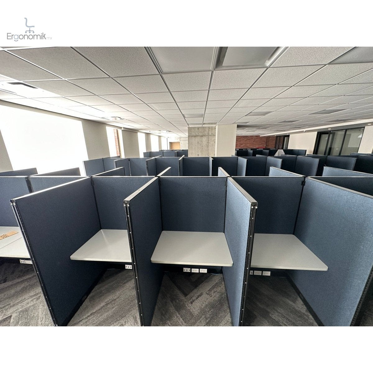 Módulos de trabajo escritorios colaborativos callcenter oficina de fabricación tipo callcenter - Ergonomik escritorio Ergonomik