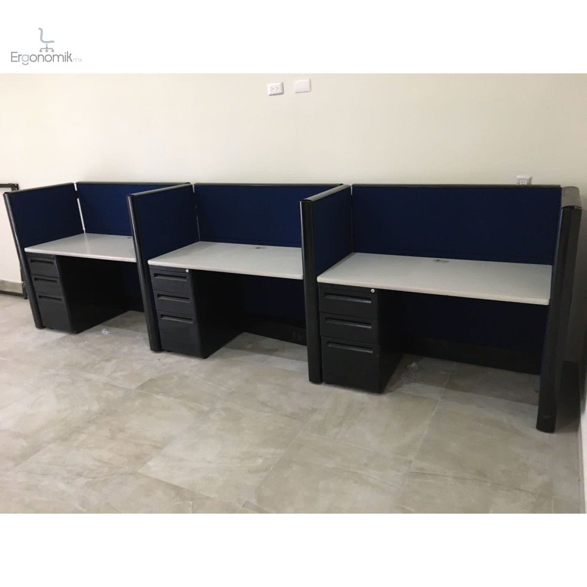 Módulos de trabajo escritorios colaborativos callcenter oficina de fabricación tipo callcenter - Ergonomik escritorio Ergonomik