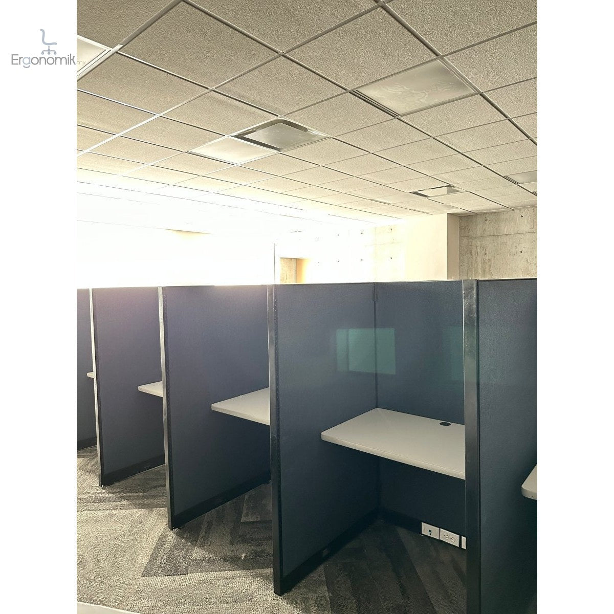 Módulos de trabajo escritorios colaborativos callcenter oficina de fabricación tipo callcenter - Ergonomik escritorio Ergonomik