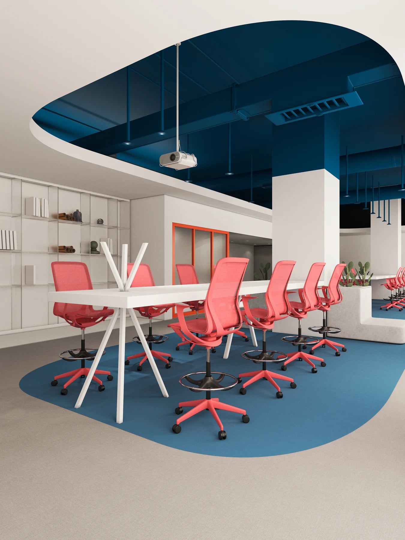 Respaldo ergonómico de la Silla Net