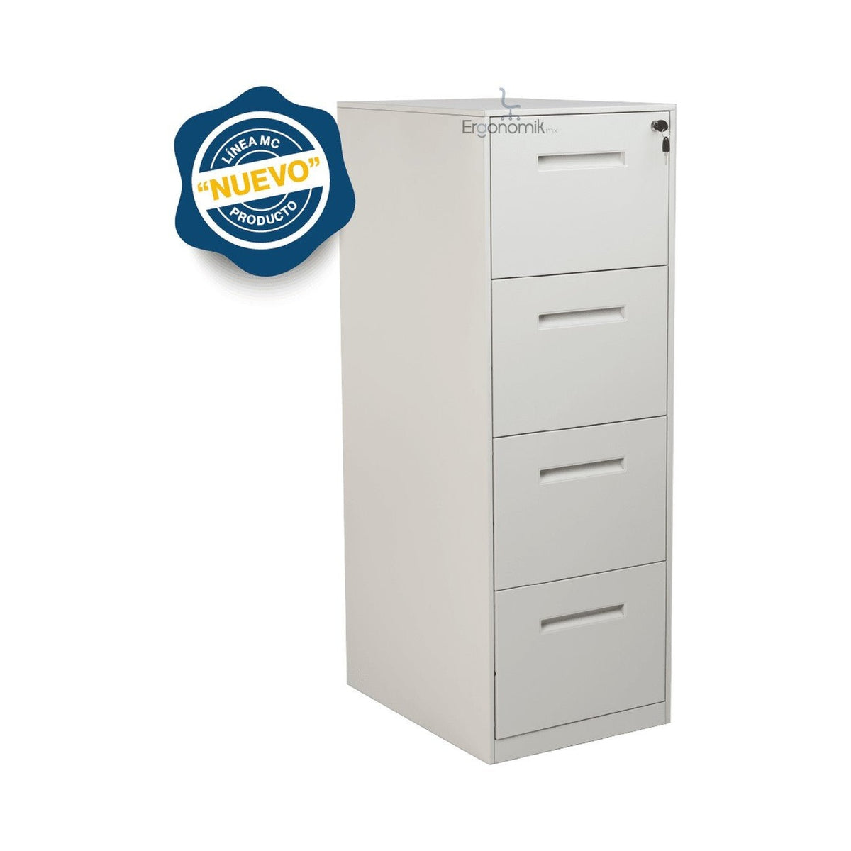 Archivero Vertical 4 Gavetas MC (Desarmado) - Ergonomik archivero OFIK