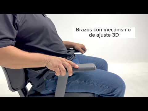 Silla Operativa Confort Poliuretano Inyectado vista lateral