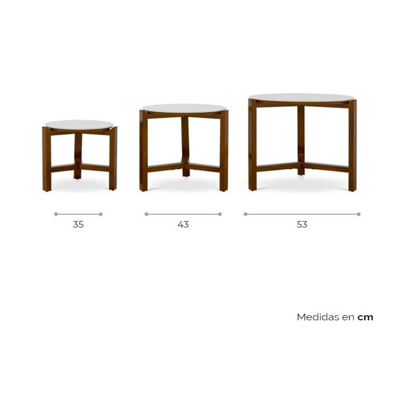 Set de Mesas Nido Kliet - Ergonomik Mesa Nido Tamarindo