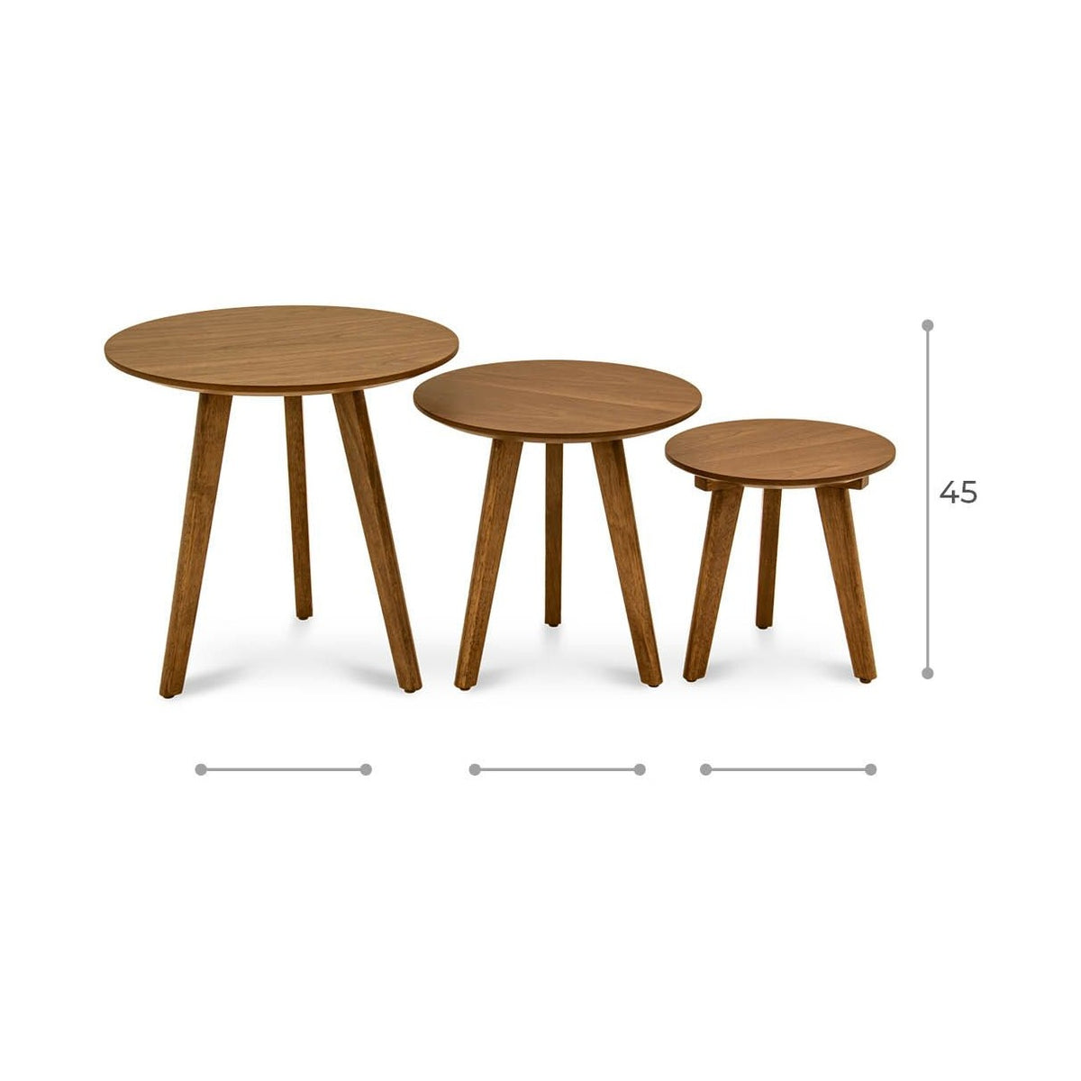 Set de Mesas Nido Neuk - Ergonomik Mesa Nido Tamarindo