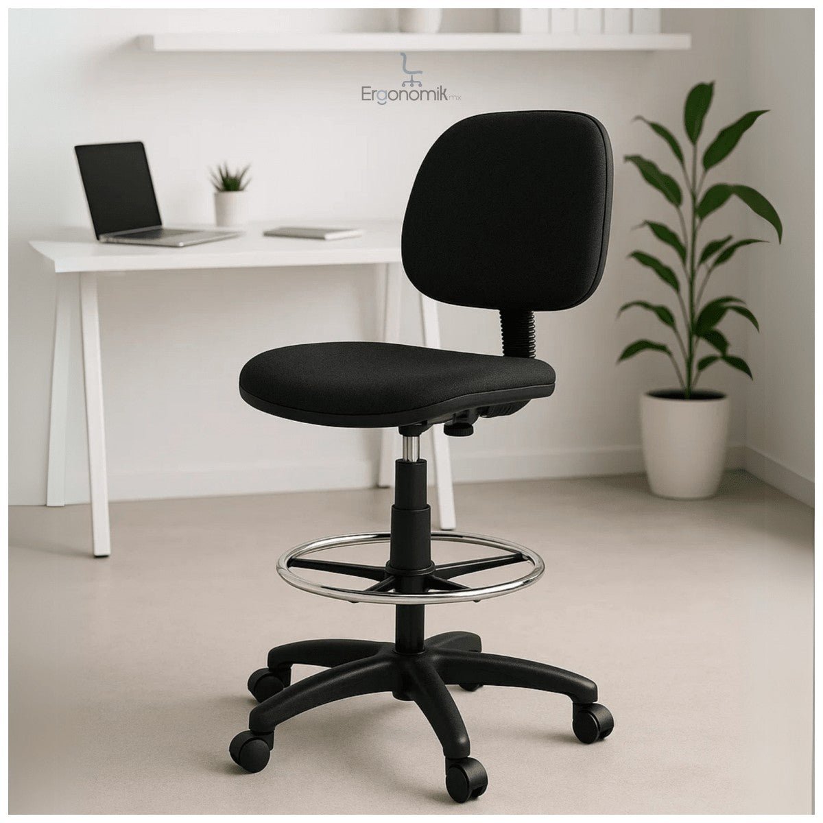 Silla Cajero Tiempo en Tela sin Brazos 3507 - Ergonomik pieza OFIK